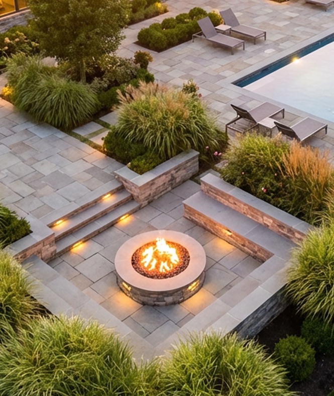 Beautifully landscaped outdoor space